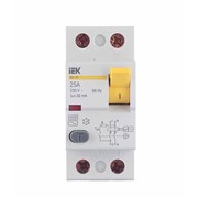 Выключатель дифференциального тока (УЗО) IEK 2-х полюсный