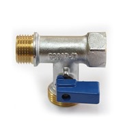 Кран шаровый 1/2*3/4*1/2 трехпроходной