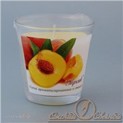 Свеча в стакане 321502 аромат персик
