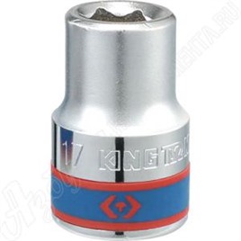Головка торцевая стандартная шестигранная 3/4", 17 мм, KING TONY, 633517M