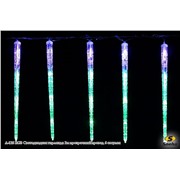  Sneha A-128 RGB Светодиодная гирлянда 2м прозрачный провод 6 "сосулек"