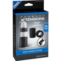 Pipedream Fantasy X-tensions Girth Gainer System, черный
Комплект насадок на пенис