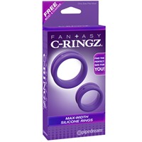 Pipedream Max Width Silicone Rings, фиолетовый
Набор эрекцонных колец