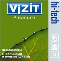 Vizit Hi-Tech Pleasure
Анатомической формы с кольцами и пупырышками