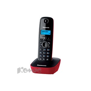 Телефон Panasonic KX-TG1611RUR красный,АОН,тел.книга 50 ном.
