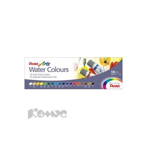 Краски акварель 18цв Pentel Water Colours WFRS-18