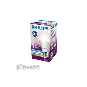 Электрич.лампа Philips LEDBulb 7-60W E27 6500K 230V станд. колба