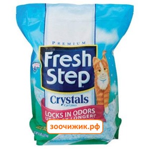 Силикагелевый наполнитель Fresh Step Crystals для кошек 1.81кг