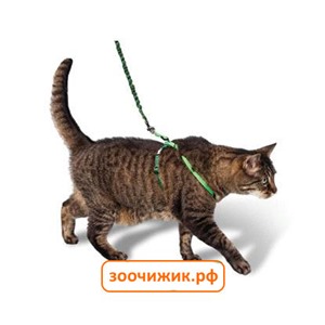 Комплект Биосфера №12 для кошек поводок + шлея на подкладке