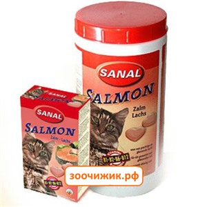 Витамины Sanal "Salmon" для кошек с лососем (85таб) SC3300