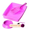 Набор для котят Karlie Kitty Kidz туалет+миска+совок+игрушка (36*26*5) розовый