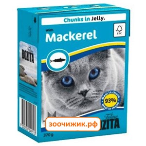 Консервы Bozita Mackerel для кошек со скумбрией кусочки в желе (370 гр)