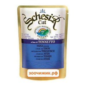 Влажный корм Schesir для кошек тунец+окунь (100 гр)