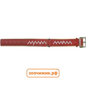 Ошейник Collar Brilliance со стразами премиум класса, красный (35*46-60см)