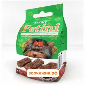 Лакомство TiTBiT колбаски Petini с ягненком (пакет) 60г