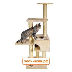 Домик когтеточка (Trixie) "Alicante" трехуровневый, бежевый для кошки ,142см