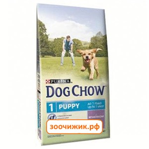 Сухой корм Dog Chow puppy для щенков, ягнёнок (14 кг)