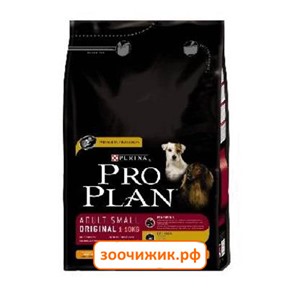 Сухой корм Pro Plan для собак (для мелких пород с чувствительной кожей) лосось+рис (3 кг)