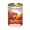 Консервы BioMenu Adult для собак говядина+ягнёнок (410 гр)