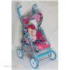 Коляска д/куклы 1toy Т56208 WINX премиум красн-синяя металл