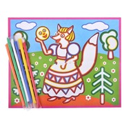 Картинка из песка Лиса и колобок