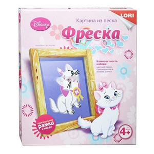 Фреска. Картина из песка. Disney "Кошка Мари"