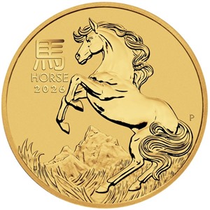 "Год Лошади" 2026 г.в., 15.55 г чистого золота (проба 9999)