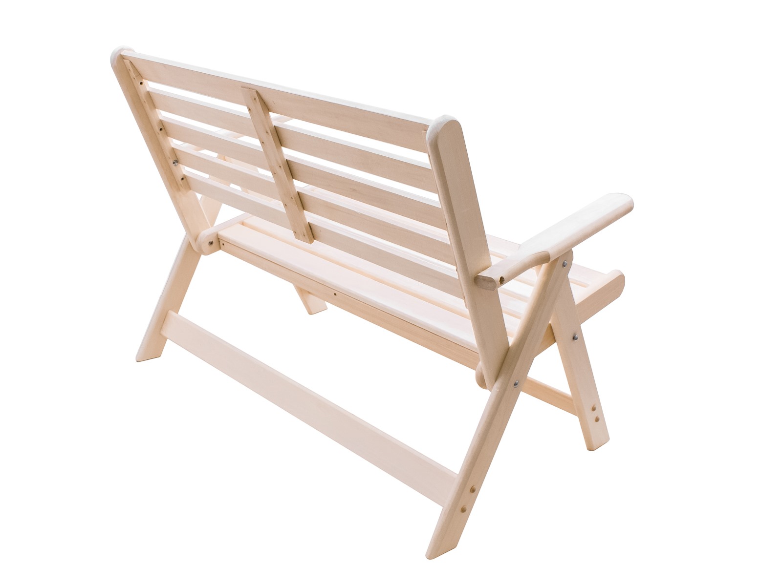 скамейка деревянная со спинкой для бани