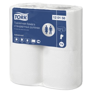 Туалетная бумага Tork в стандартных рулонах 120158