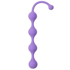 Фиолетовая анальная цепочка SEE YOU FOUR BEADS ANAL - 24 см.
