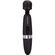 Чёрный вибратор BodyWand Rechargeable Massager