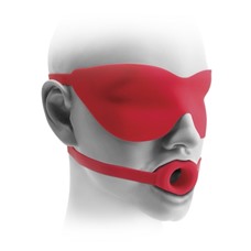 Маска и кляп FF ELITE OPEN MOUTH RED 454815PD