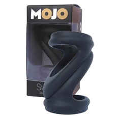Черная силиконовая насадка-эректор Mojo Svelte