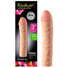 Фаллическая насадка-удлинитель Kanikule Extender Cap 3  - 16,5 см.