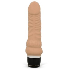 Вибратор-реалистик с богатым рельефом PURRFECT SILICONE CLASSIC MINI - 16 см.