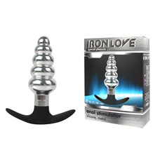 Витая анальная втулка Iron Love 10.8 см.