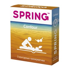 Контурные презервативы SPRING CONTOUR - 3 шт.