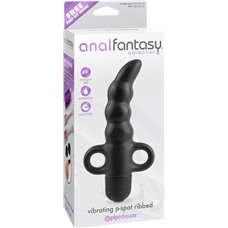 Стимулятор AFC VIBRATING P-SPOT RIBBED BLACK 463623PD