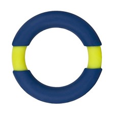 Синее эрекционное кольцо NEON STIMU RING 42MM BLUE/YELLOW