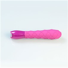 Шикарный розовый вибромассажер Ceres Lace Texture - Raspberry Pink