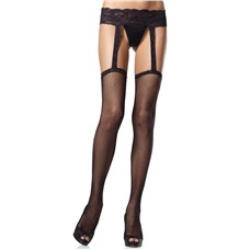 Чулки с поясом Fishnet Garterbelt Stocking