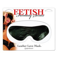 Маска на глаза FF LEATHER LOVE MASK BLACK	390223PD