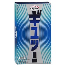 Презервативы Sagami 6 FIT V с волнообразной текстурой - 12 шт.