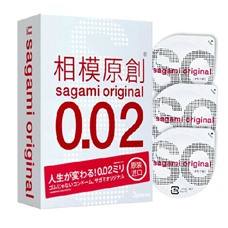Презервативы Sagami Original 0.02, 3 шт.