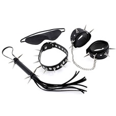 Чёрный набор для бондажа Rock Hard Bondage Kit
