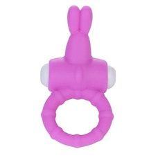 Розовое виброкольцо для пениса Power Rabbit Clit Cockring