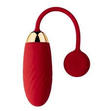 Красное виброяйцо Ella с управлением через смартфон