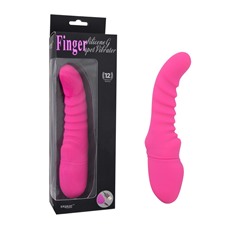 Розовый вибратор Rechargeable G Curve - 20 см.