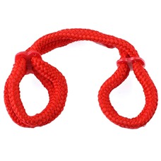 Красные верёвочные оковы на руки или ноги Silk Rope Love Cuffs