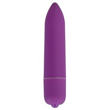 Фиолетовая удлинённая вибропуля Power Bullet Purple - 8,3 см.